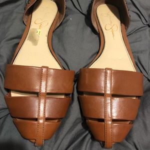 Jessica Simpson brown flats